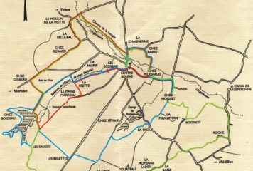 Circuits de randonnée sur RIOUX-MARTIN